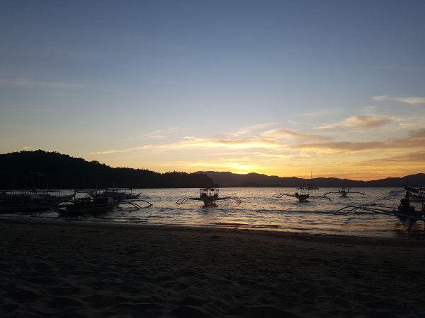 Sunset at Port Barton