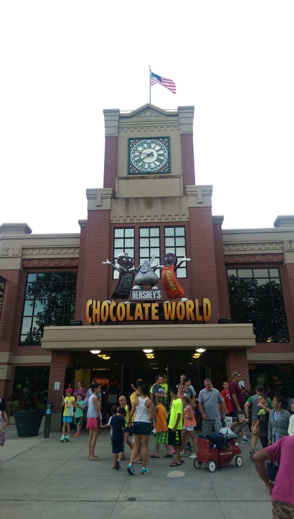 Main entrance to Hershey Chocolate world