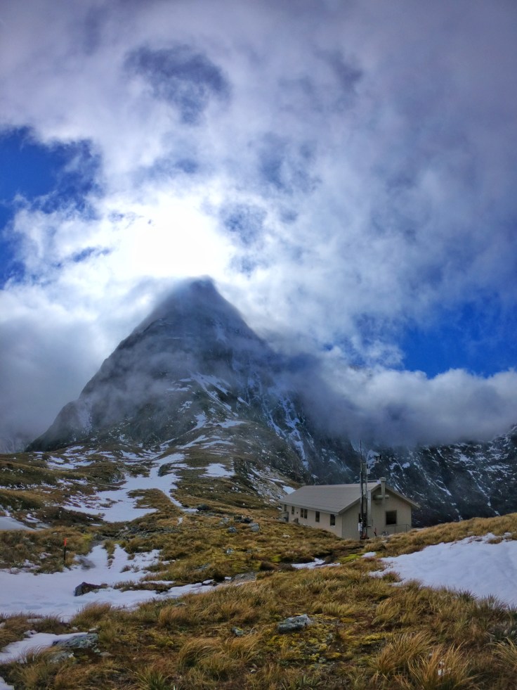 Mackinnon Pass Shelter on the Milford Track Great Walk NZ