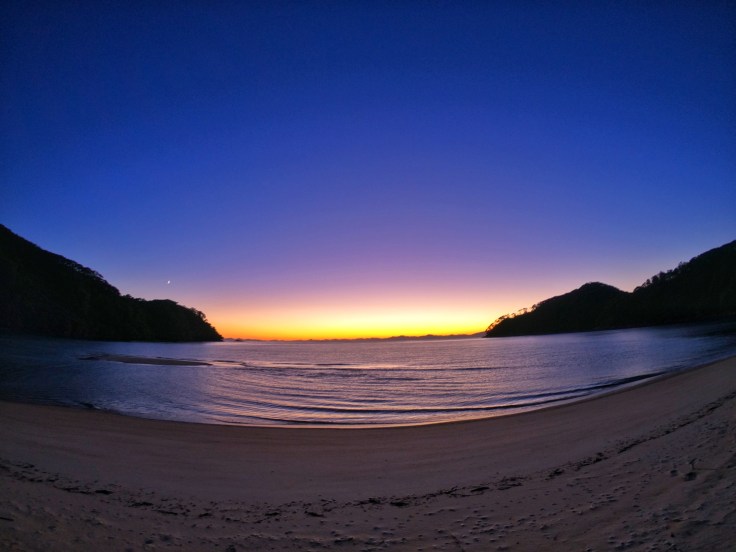 Sunrise at Bark Bay New Zealand