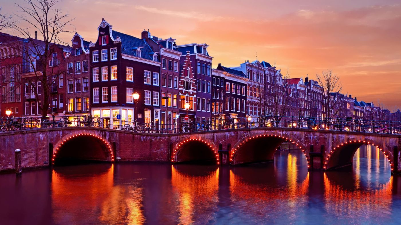 Amsterdam at dusk