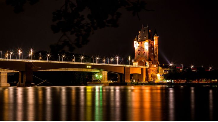 Bridge over the Rhine into Worms