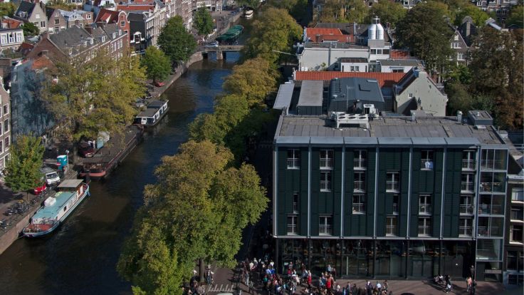 View of the Anne Frank Museum from above