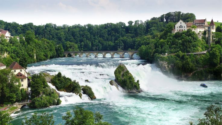 Rhine Falls in Europe