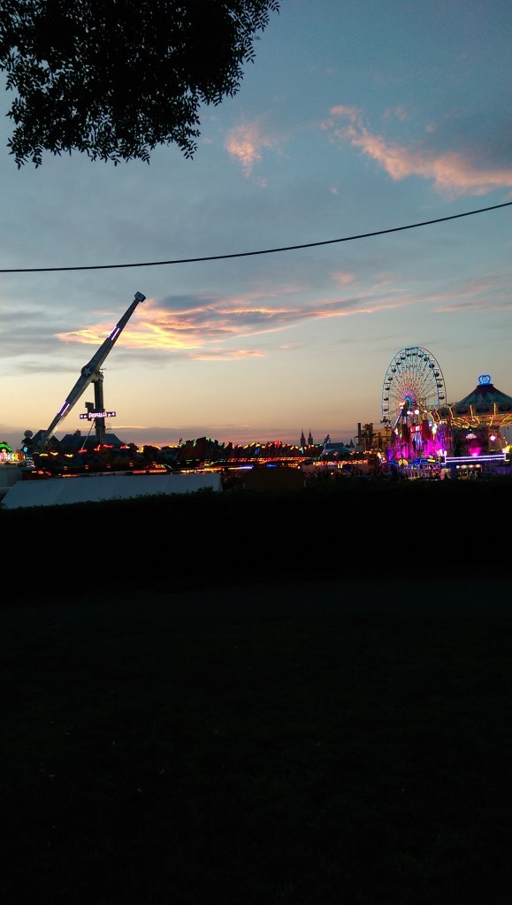 View of Backfischfest from a distance