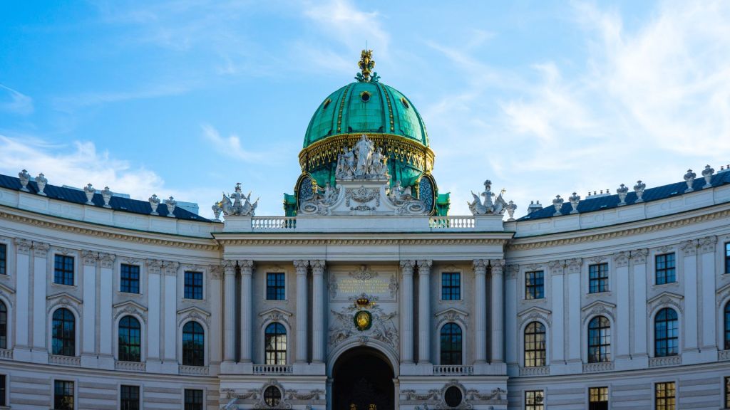 Decorative facade of a building in Vienna